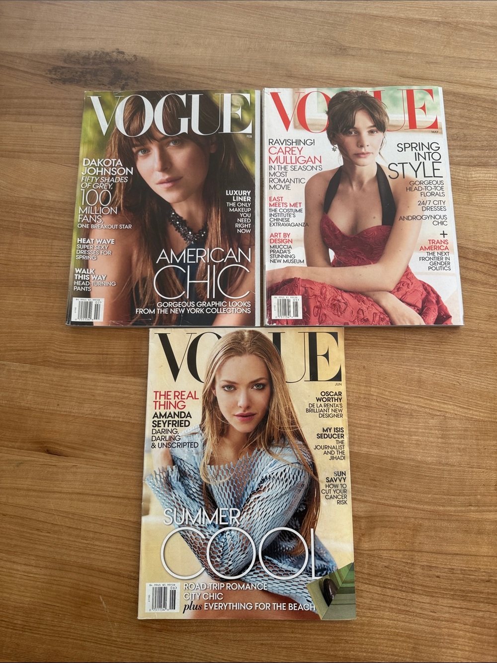Vogue Magazine Lot - Dakota Johnson, Carey Mulligan, Amanda Seyfried
